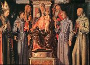 VIVARINI, family of painters Holy Family (Sacra Conversazione) ewt oil painting